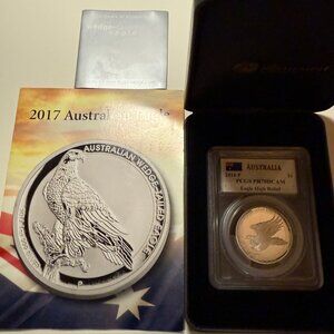 2017-P Australia S$1 Wedge-Tailed Eagle MS70 NGCS. John Mercanti Signed